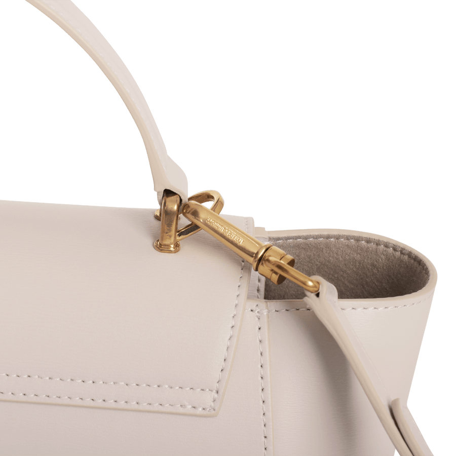 Mini Marly Gold Edition - Cuir Box Blanc Cassé Ateliers Auguste