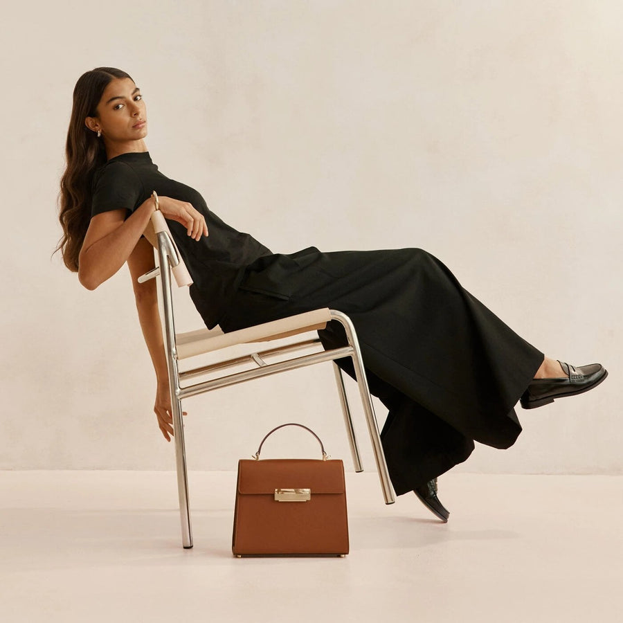 Capucine Gold Edition - Cuir Box Camel Ateliers Auguste