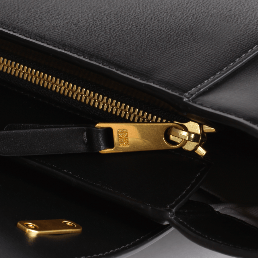 Mini Marly Gold Edition - Cuir Box Noir Ateliers Auguste