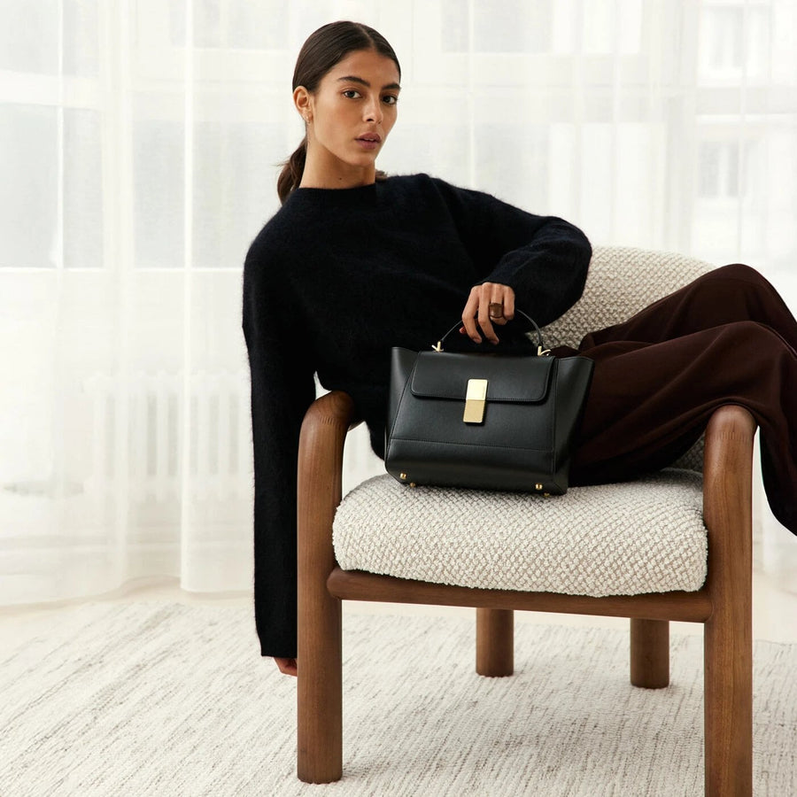 Marly Gold Edition - Cuir Box Noir Ateliers Auguste