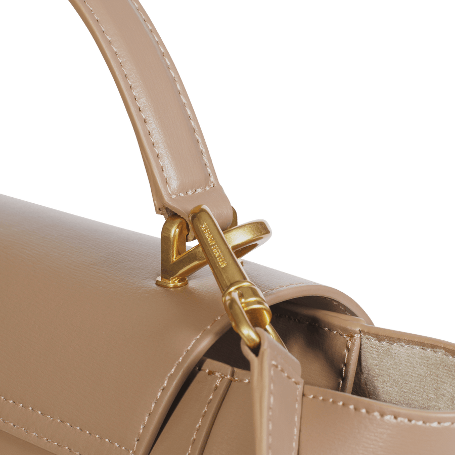 Mini Marly Gold Edition - Cuir Box Taupe Ateliers Auguste