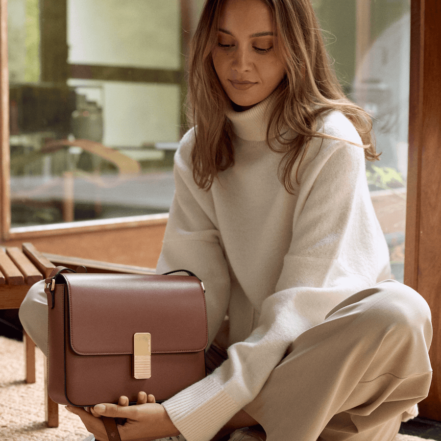 Monceau Gold Edition - Cuir Box Camel Ateliers Auguste