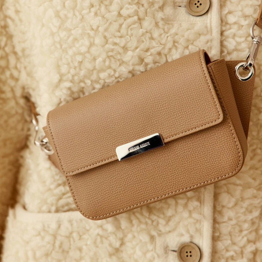 Roquette Silver Edition - Cuir Grainé Cappuccino Ateliers Auguste