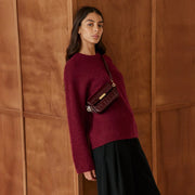 Roquette Gold Edition - Burgundy Embossed Leather